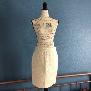 NWT JCrew Cotton/Silk blend skirt metallic detail